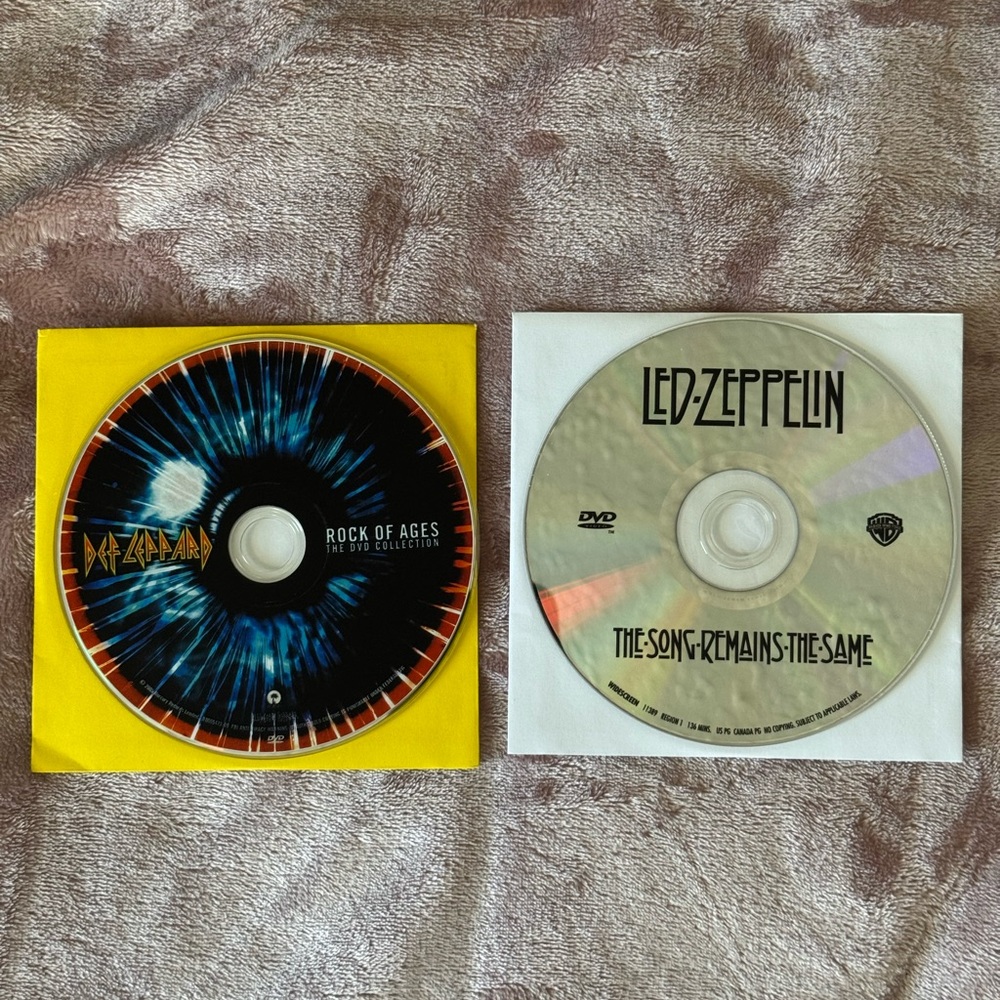 Led Zeppelin The Song Remains The Same & Rock Of Ages DVD Collection Bundle